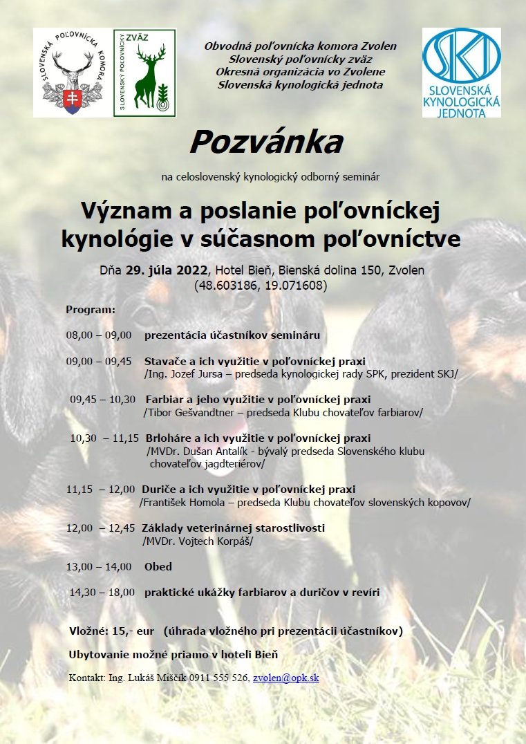 seminar kynologia zvolen 22