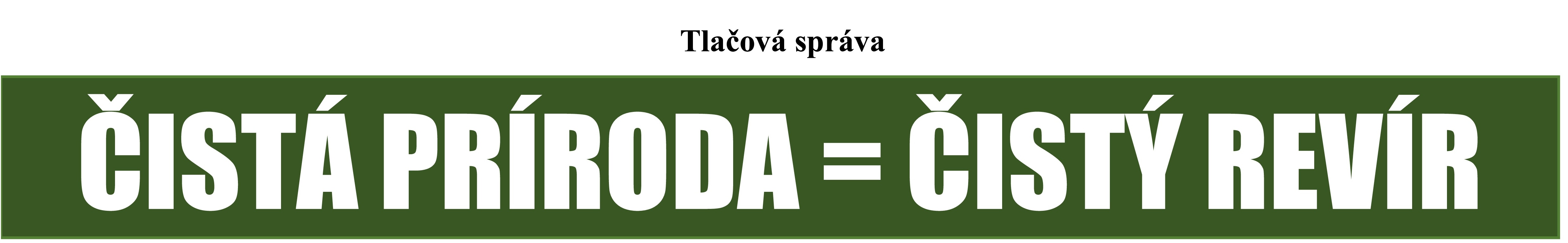 tlacova sprava cista priroda cisty revir